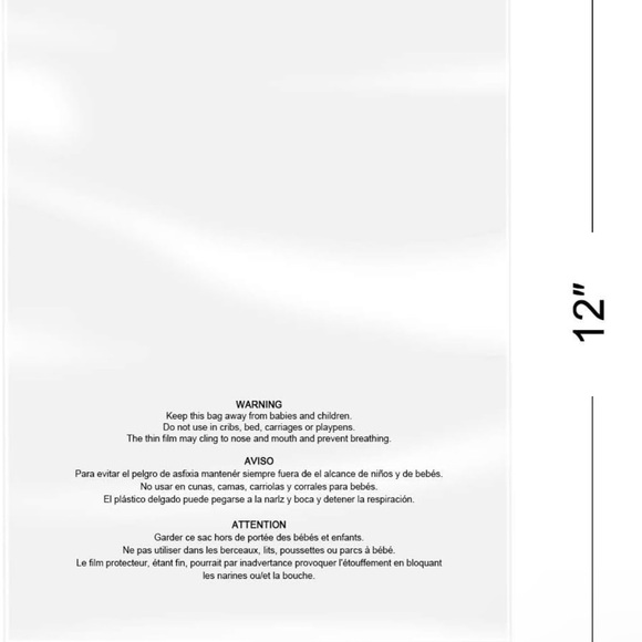 BUY NOW - 20 9”x12” Medium self seal clear poly mailers - Picture 2 of 3